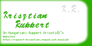 krisztian ruppert business card